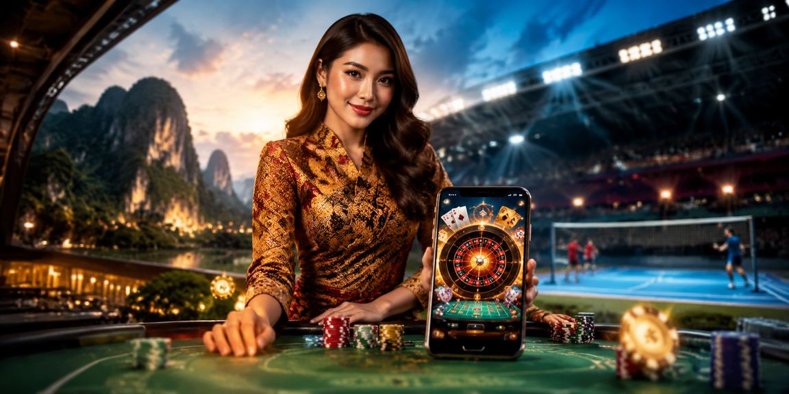 Pengguna Ipoh Perak menggunakan aplikasi kasino dengan motif batik untuk memainkan slot jackpot ultra88